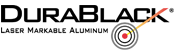 Logo Durablack aluminium durable marqué au laser co2