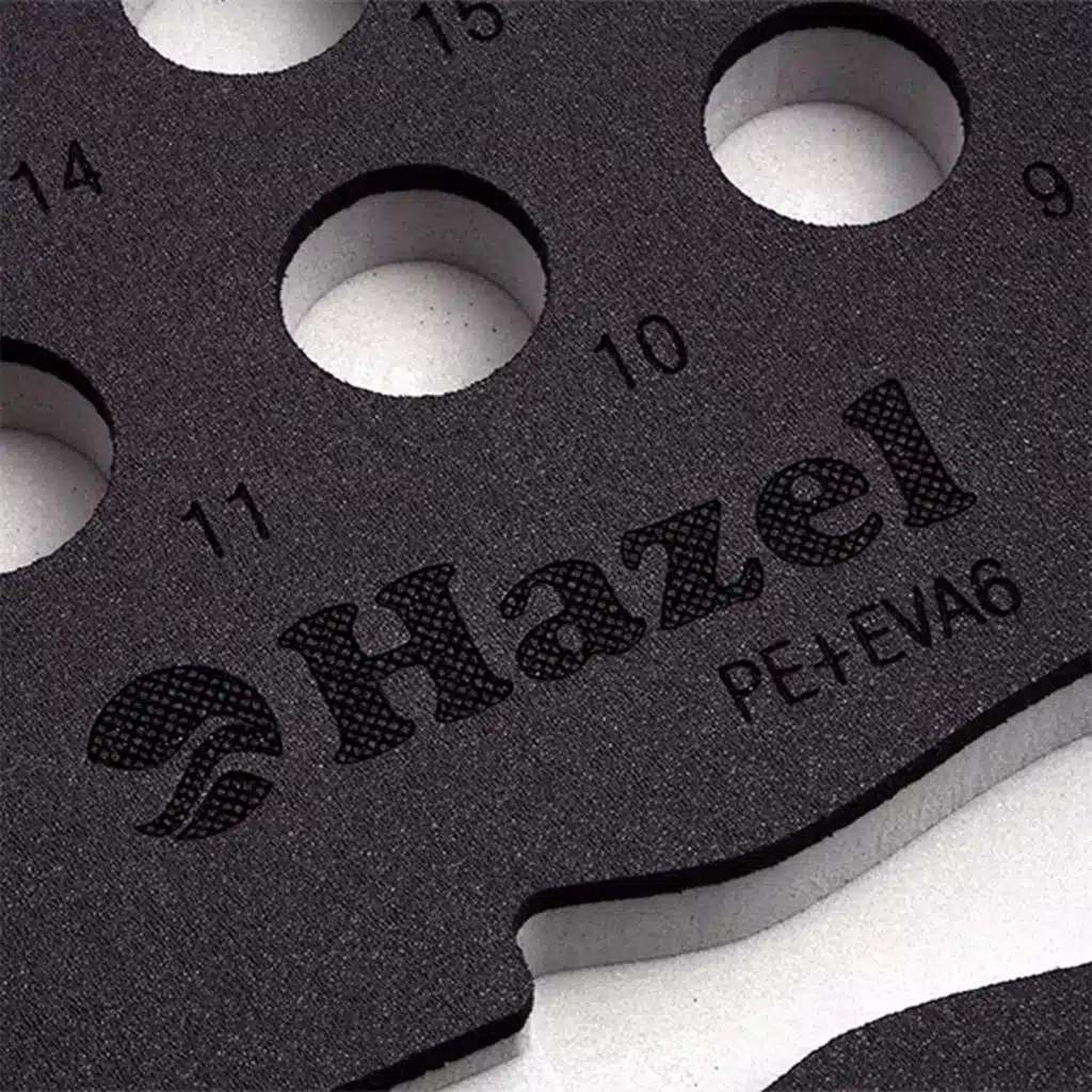 Gravure sur insert en mousse polyuréthane