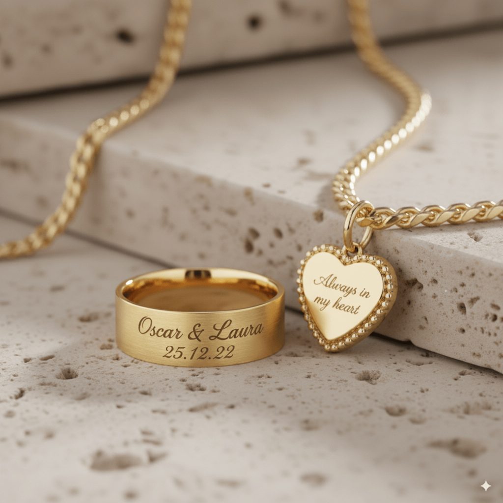 Gravure sur bijoux en or