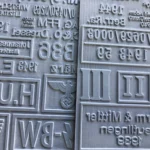 Gravure sur plaques en caoutchouc