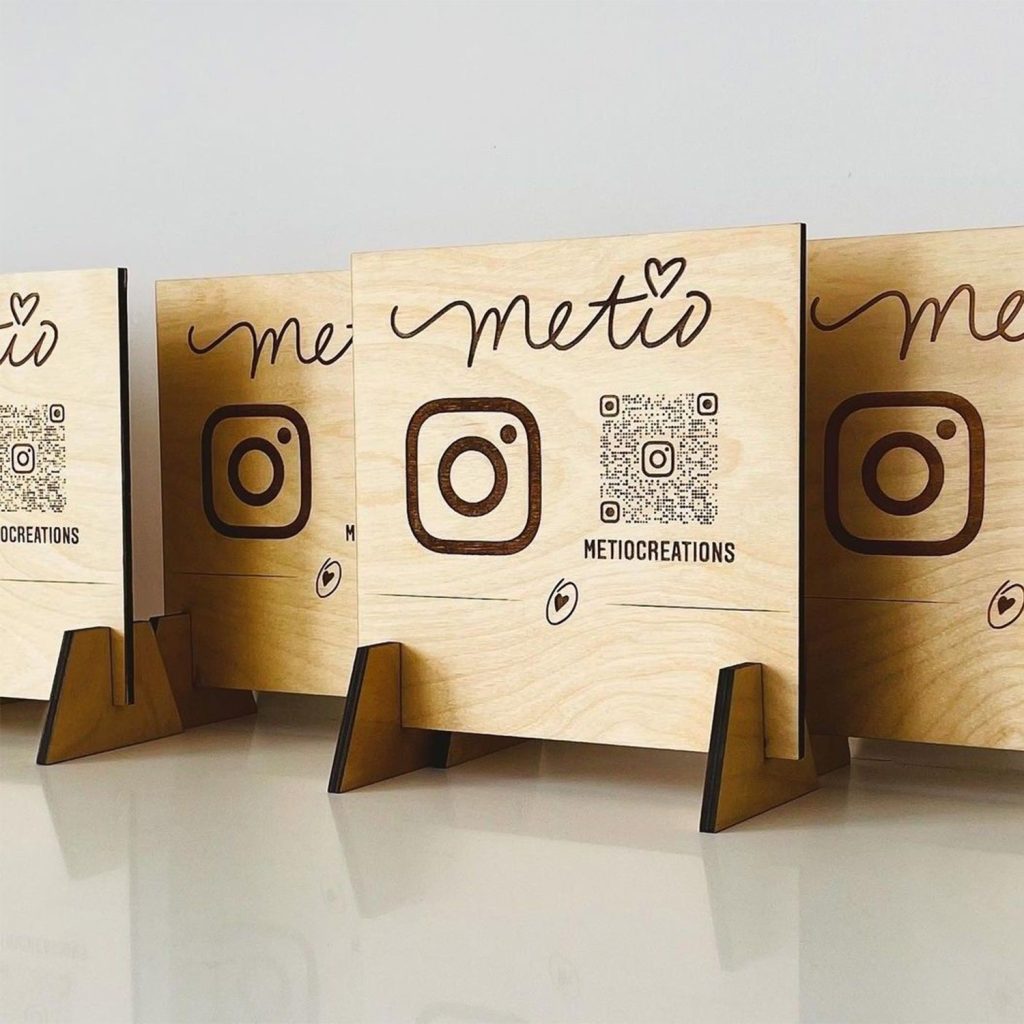 QR code gravé au laser CO₂