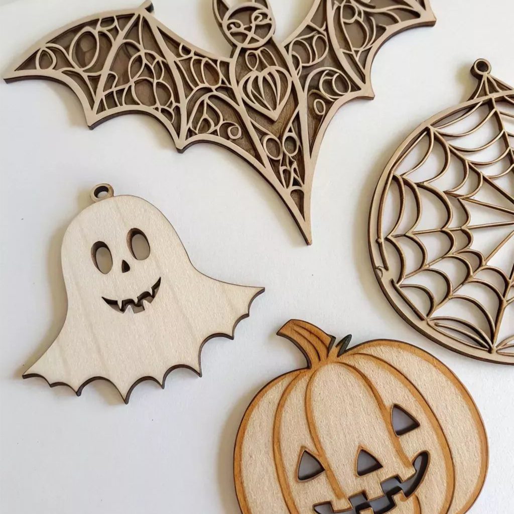 Création de décorations Halloween par découpe laser CO₂