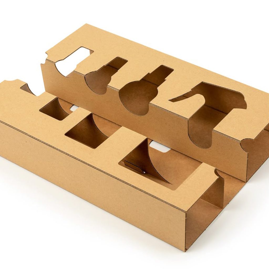 Insert pour emballage en carton kraft découpé au laser CO₂