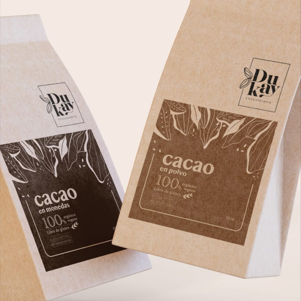 Sachets de cacao personnalisé par impression UV