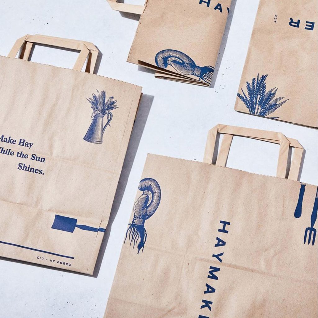 Impression Single Pass sur des sacs kraft d'emballage