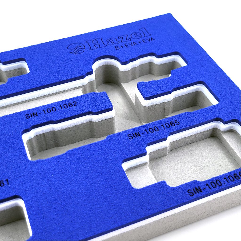 Mousse d'insert personnalisée par une gravure laser CO₂