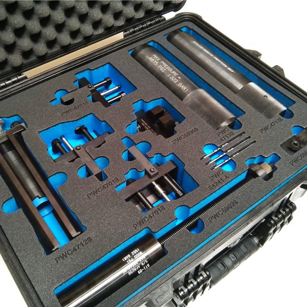 Marquage au laser UV de mousse insert à outils
