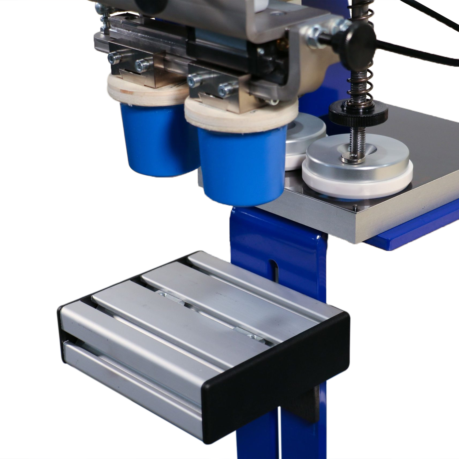 Encriers de la machine de tampographie manuelle 2 couleurs