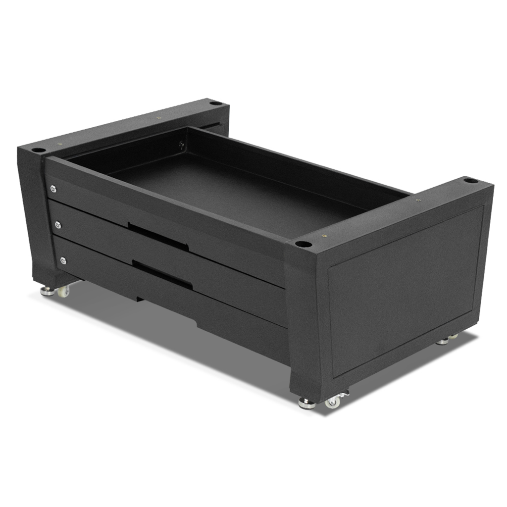 socle pour gravure laser Aeon avec tiroirs
