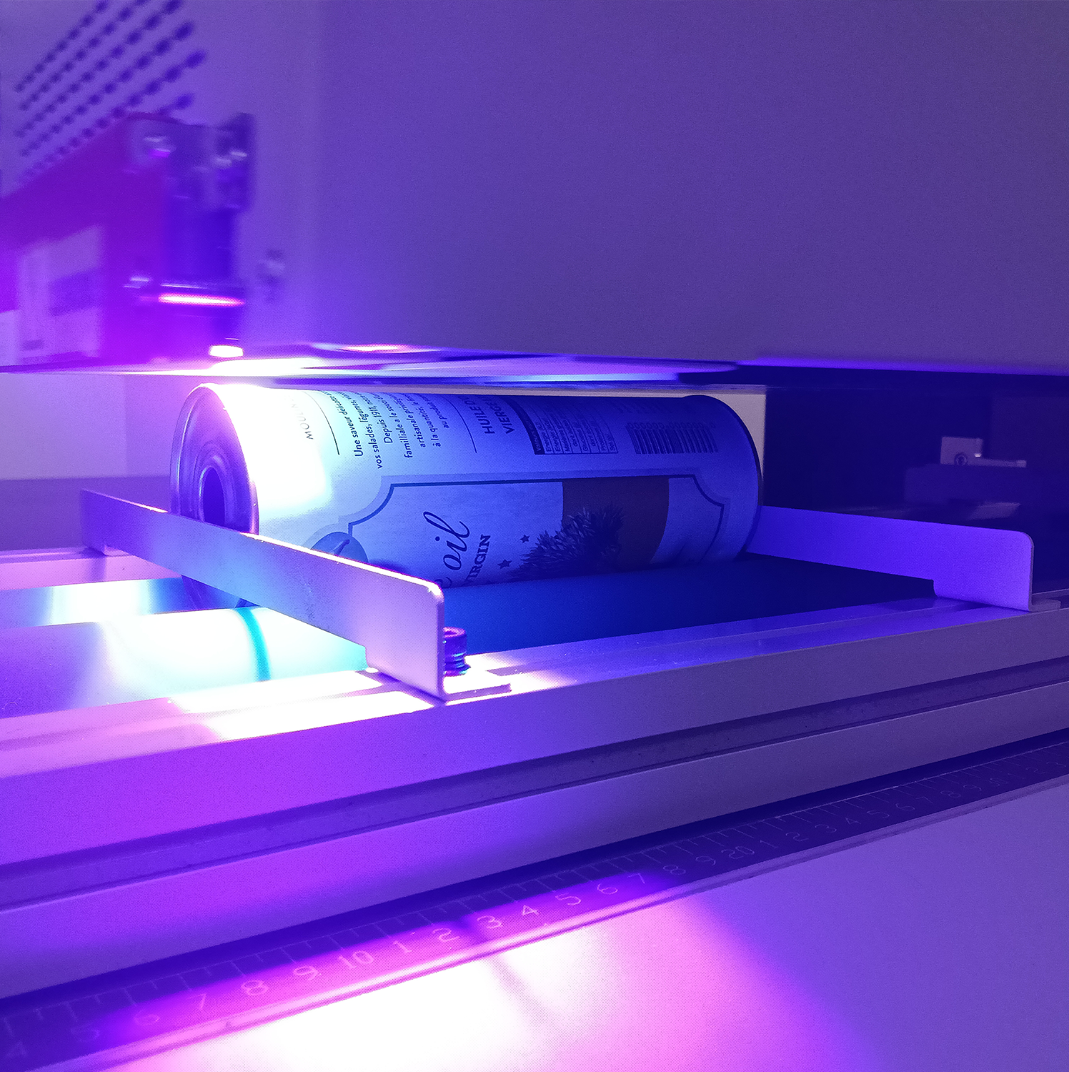Tourne cylindre en impression UV