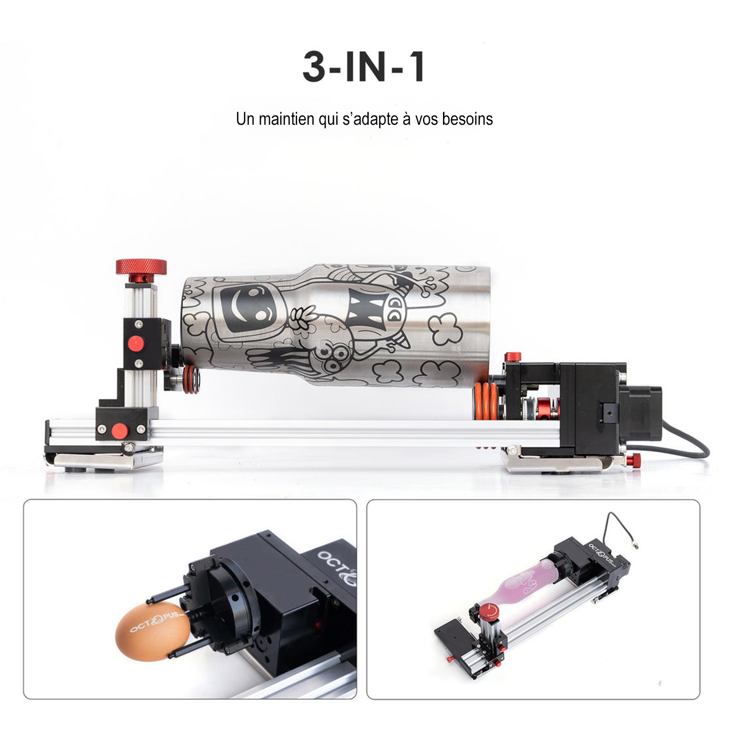 Outil rotatif sur laser co2 Aeon