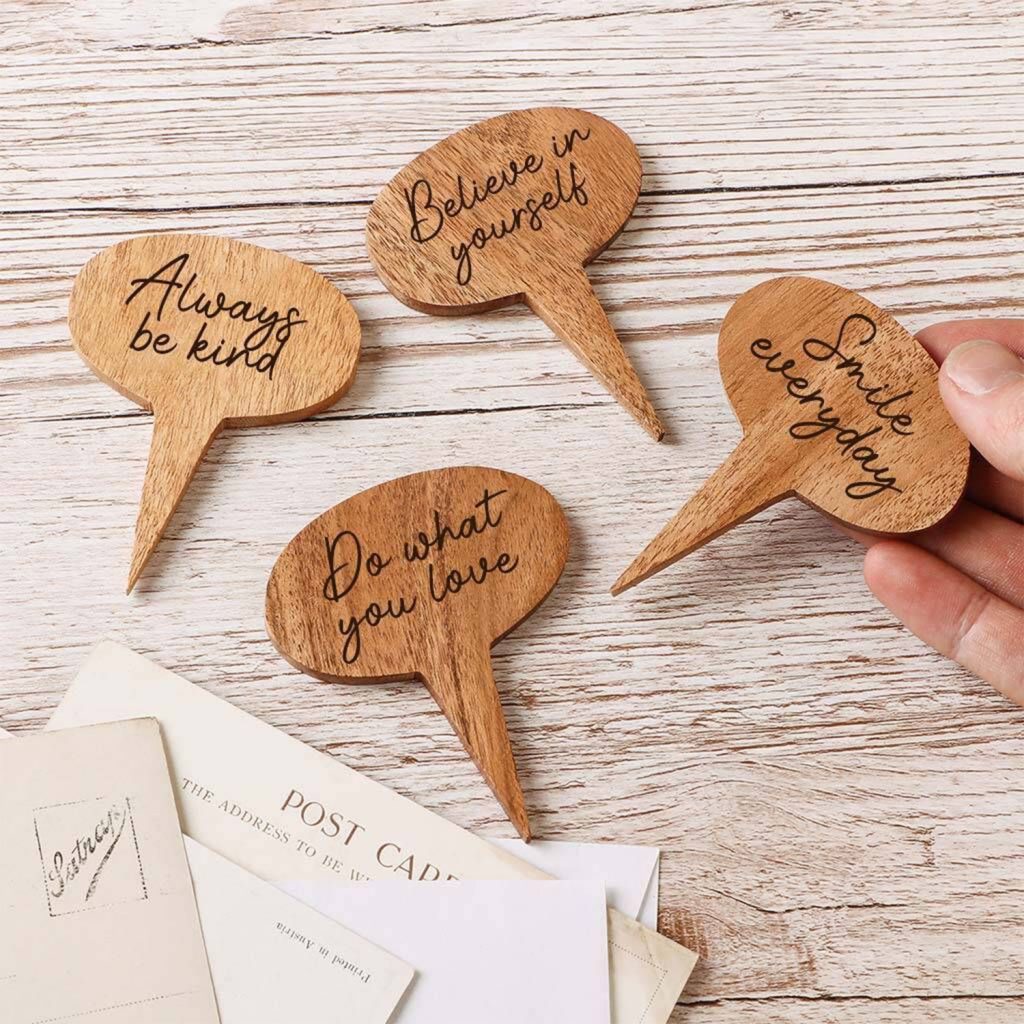 Marqueurs en bois personnalisés avec une imprimante UV