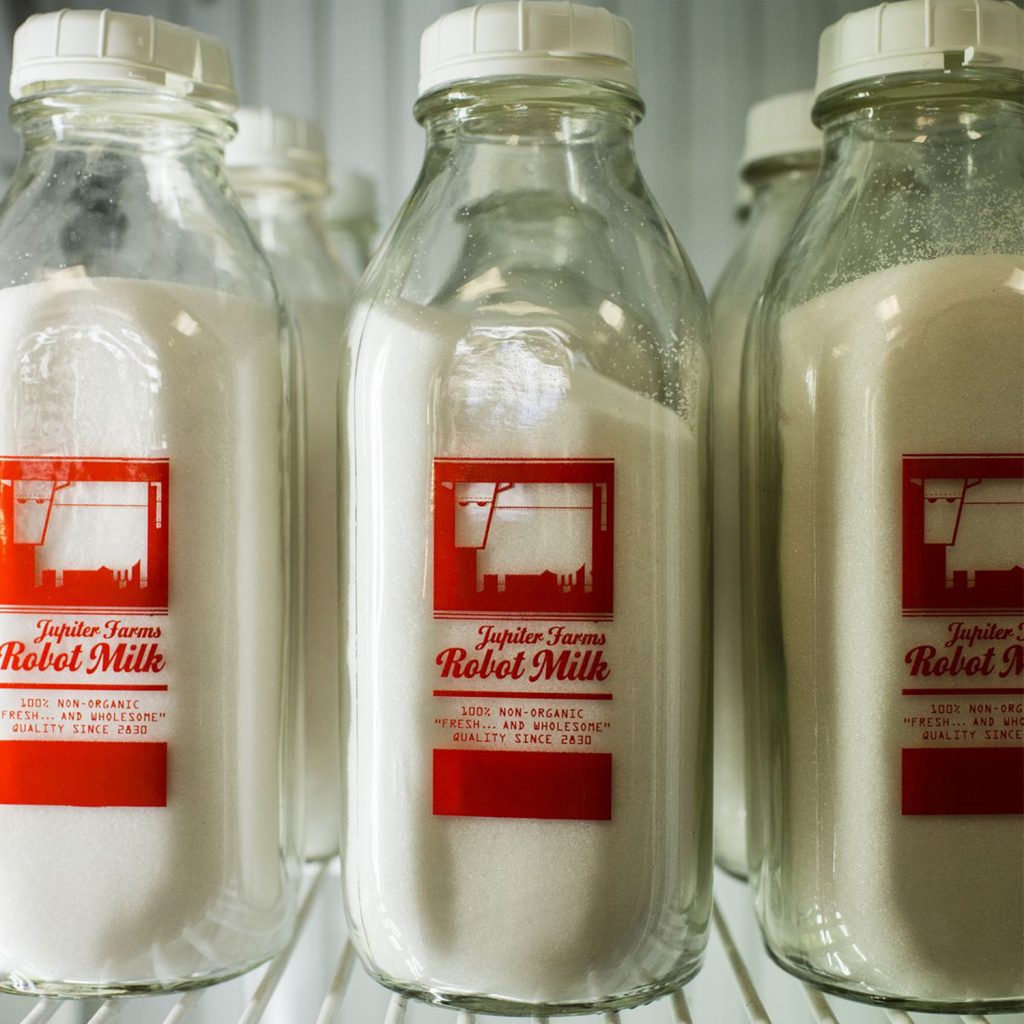 Bouteilles en verre avec marquage en tampographie