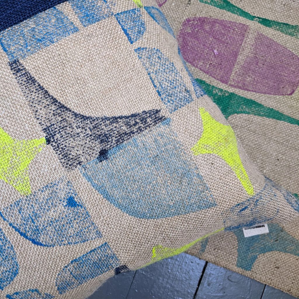 Personnalisation de tissu en jute par impression Single Pass