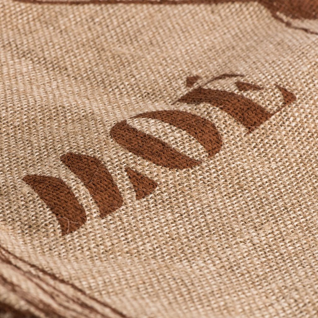 Impression Single Pass sur tissu en jute